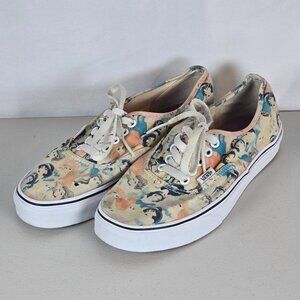 Vans Authentic Disney Princess Canvas Sneakers Women 8.5